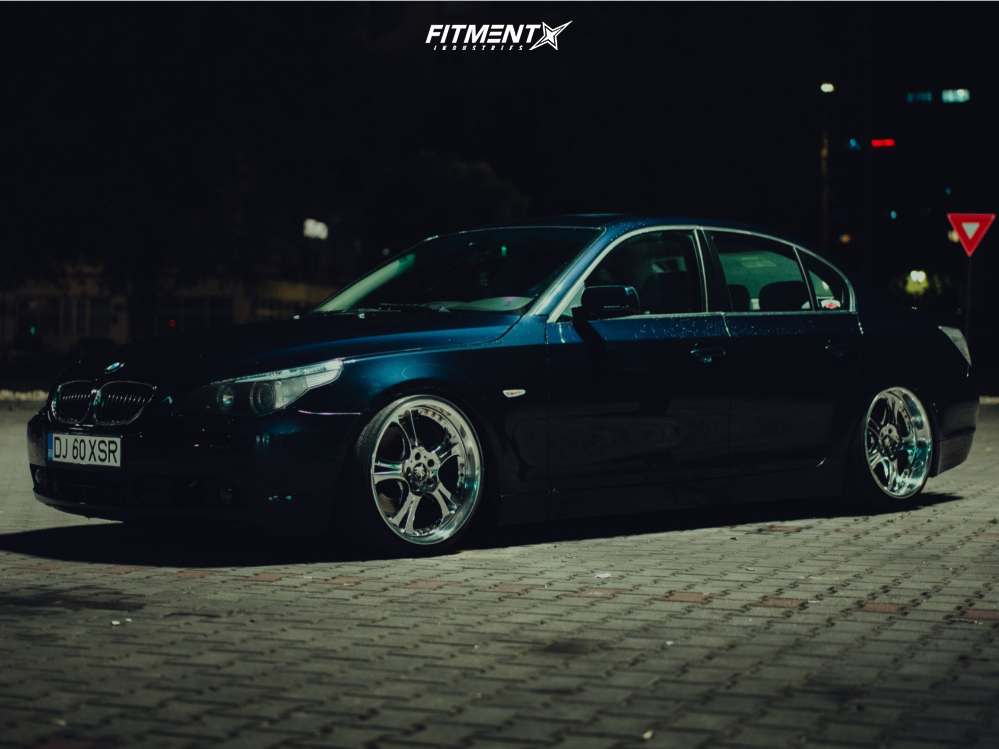 2004 BMW 525i Base with 19x9.5 Weds Kranze Cerberus I and Toyo