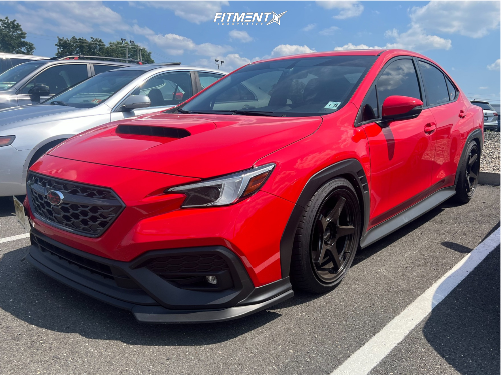 2022 Subaru WRX Limited with 18x9.5 Enkei Ts-5 and Dunlop 245x40