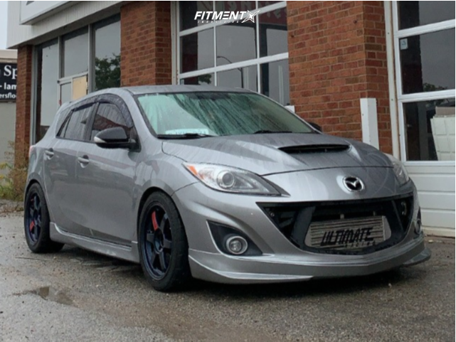 2013 Mazda 3 Mazdaspeed with 17x9 Volk Te37sl and Firestone 255x40