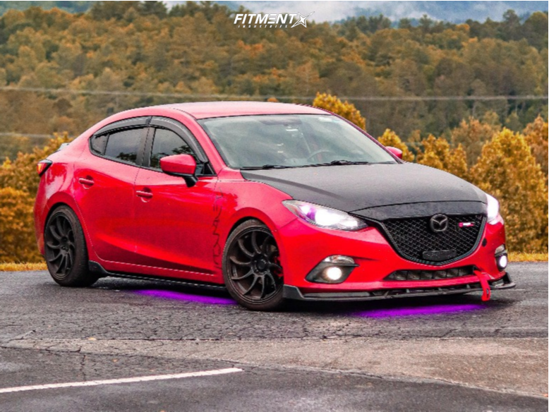2015 Mazda 3 I Sport with 18x9.5 Anovia Night and GT Radial 235x40