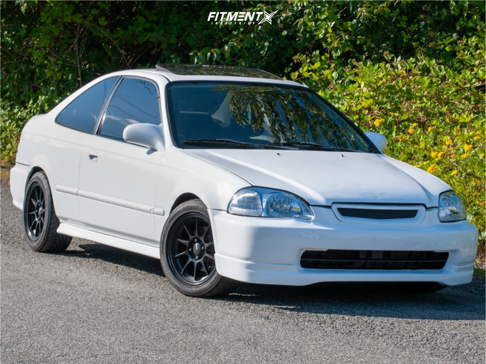 1998 Honda Civic EX with 15x7.5 Konig Dekagram and Nitto 205x50 on