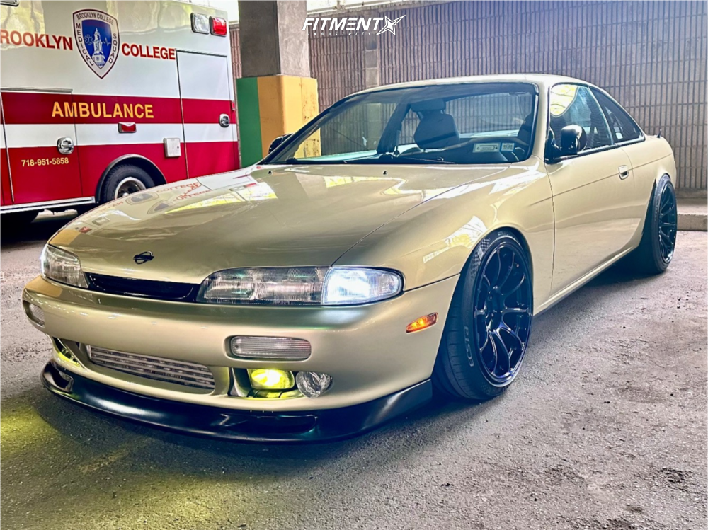 1995 Nissan 240SX Base with 18x9.5 Volk Ze40 and Kumho 225x40 on