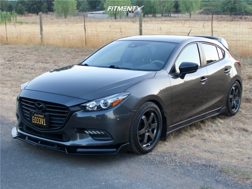 カスタム　十手　3 2017 Mazda 3 I Touring with 18x8 Katana Kr08 and Continental