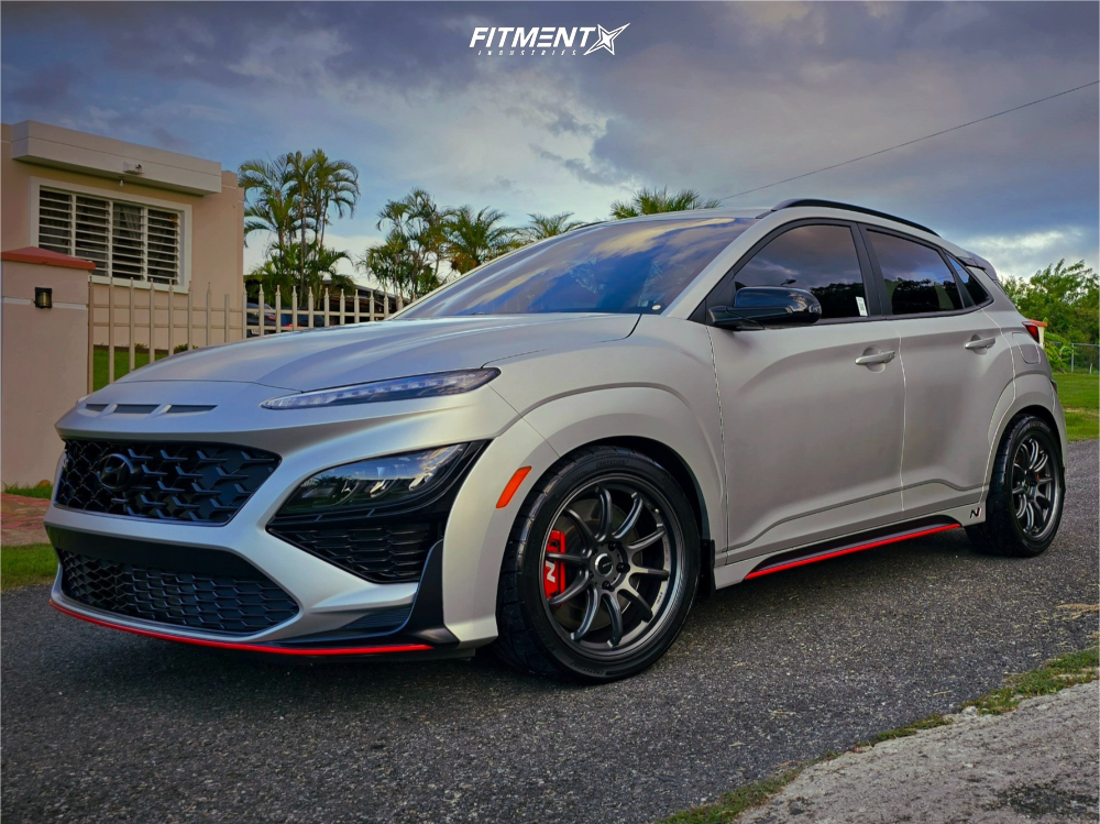 2023 Hyundai Kona N Base with 18x8.5 AVID1 Av40 and Kenda 245x40