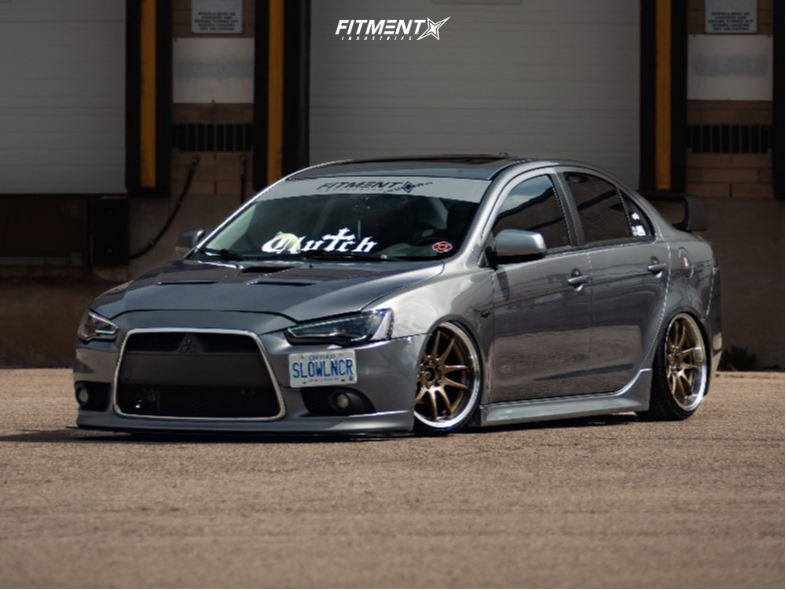 2013 Mitsubishi Lancer ES with 18x9.5 Aodhan Ds02 and Rovelo